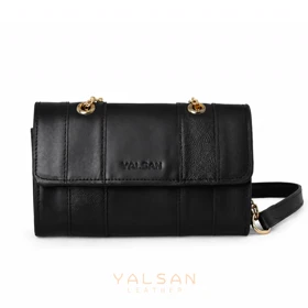 کیف دوشی زنانه چرم یلسان مدل تیکا کد 213-GN