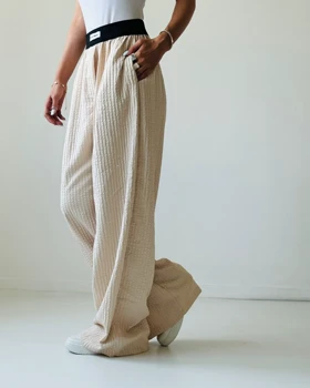 شلوار کمر کش کد 200239