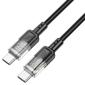 کابل دو سر تایپ سی هوکو Hoco مدل U129 توان 60 وات 1.2 متر