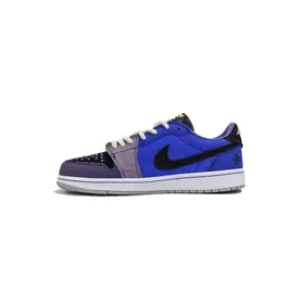 کفش ایرجردن 1 ساق کوتاه وودو آبی Nike Air Jordan 1 Low OG Voodoo