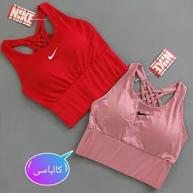 نیم‌تنه زنانه ورزشی کمرگنی پشت بندی