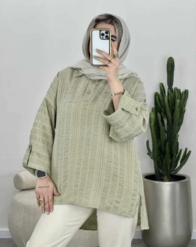 شومیز جلو بسته کوک دوزی شده(70)کد3510