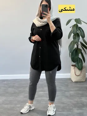 مانتو شومیزی لینن ساده