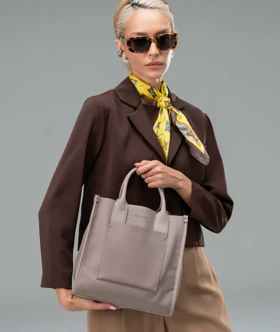 کیف دستی زنانه چرم مصنوعی دسته دار دیوید جونز DAVIDJONES