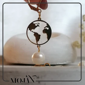 گوشواره کره زمین استیل کد860