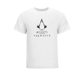 تیشرت Assassin’s Creed طرح Valhalla Logo Black اساسینز کرید کد 91557
