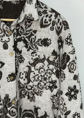 شومیز پشمی طرحدار