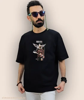 تیشرت لش مردانه و زنانه طرح نیروانا کد 982
