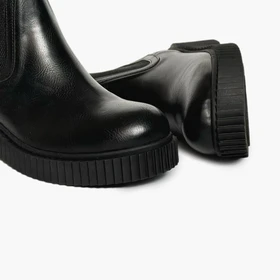 کفش نیم بوت زنانه مدل Stradivarius Flat Ankle Boots - BTCr96_2