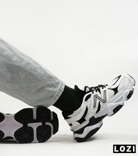 کفش کتانی مردانه و زنانه سفید مشکی NEW BALANCE 9060