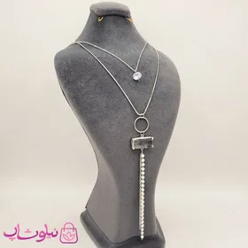 گردنبند زنانه رولباسی دو ردیفه