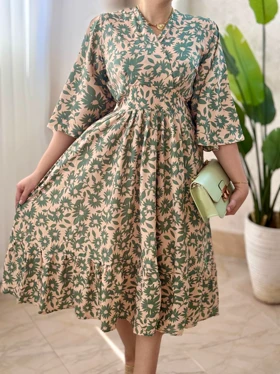 پیراهن فلور نرگس کد 1714