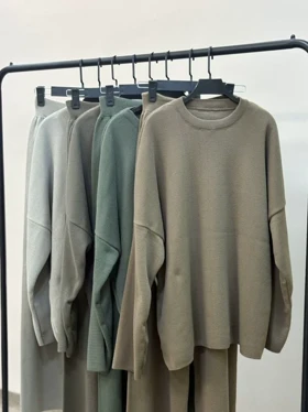 ست بلوز شلوار بافت