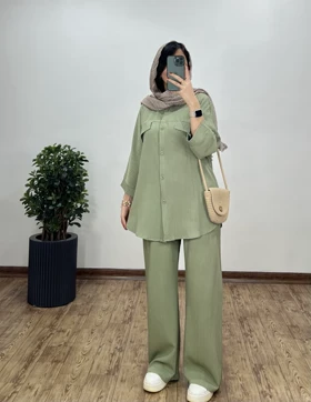 ست مانتو و شلوار شکوه