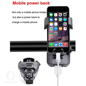 چراغ دوچرخه و نگهدارنده موبایل 4 کاره HY068