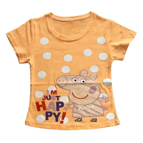 ست تیشرت و شلوارک دخترانه مدل پپا پیگ کد 2040