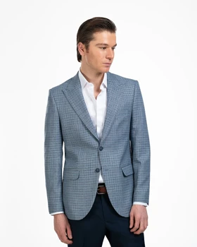 کت تک مردانه چهارخانه کد 400/77