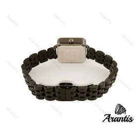 ساعت دنیل ولینگتون زنانه مربعی فول مشکی w-6265