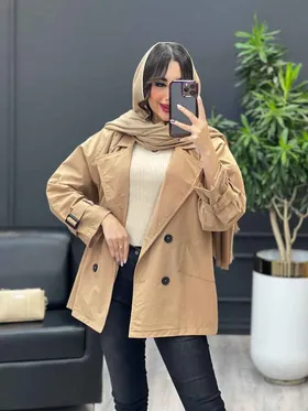 بارانی آستین پاگن چهاردکمه
