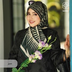 روسری ابریشم توییل پالمیرا (سبز)