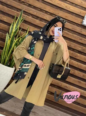 مانتو پانچ آستین گت