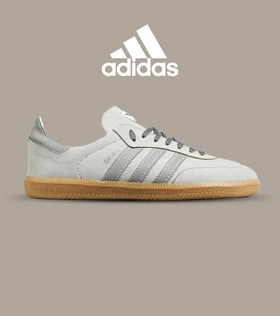 کفش کتانی مردانه زنانه سامبا طوسی ADIDAS Samba مدل 7301