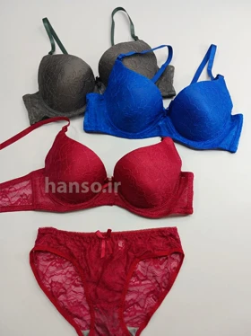 ست شورت و سوتین کاپ‌دار اسفنجی فنردار کد 96103 (6 رنگ)