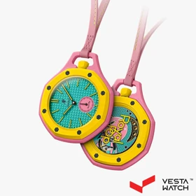 ساعت اودمار پیگه x سواچ AP X SWATCH کالکشن رویال پاپ مدل OTG ROZ