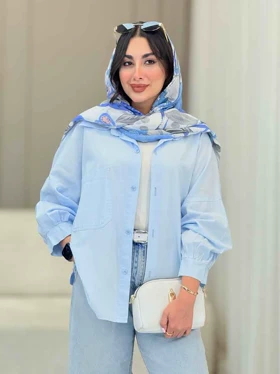 مانتو آستین پیله تک جیب ساره