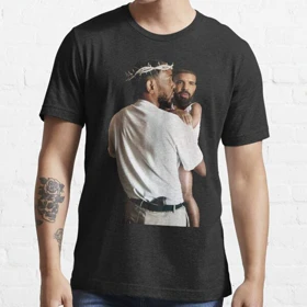 تیشرت kendrick lamar طرح Kendrick Lamar Holding Baby Drake کد 205289