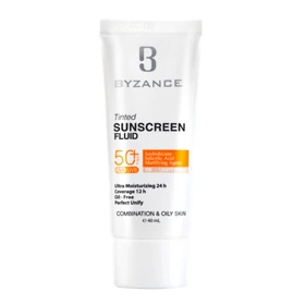 ضد آفتاب رنگی SPF 50 پوست چرب بیزانس شماره 10 40 میل