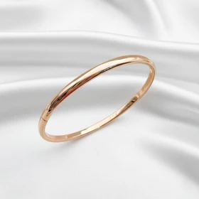 بنگل ژوپینگ ساده طلایی براق (مینیمال)