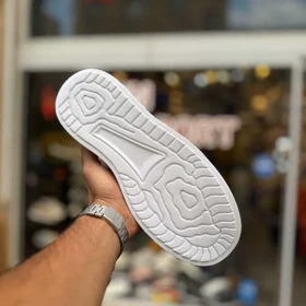 کتانی واریو سفید سرمه ای کد 6712