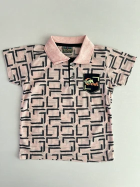 تیشرت بچگانه پولو طرح هندسی20027