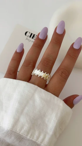 گوشواره ابکاری نقره