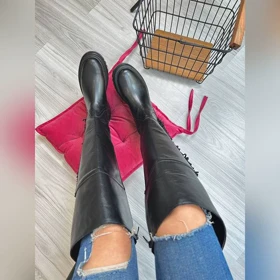 بوت بلند بالای زانوی سرخپوستی