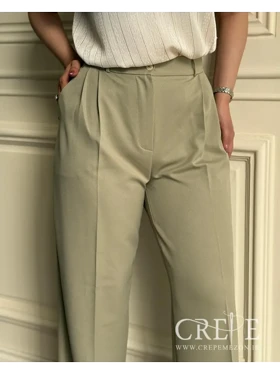 شلوار واید دو پیله کجراه قد 108