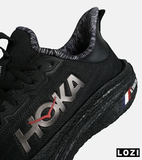 کفش کتانی مردانه و زنانه مشکی HOKA مدل 7729