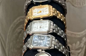 ساعت مچی زنانه Renos – بند فلزی،صفحه مستطیل