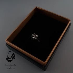 انگشتر نقره گل کوچک
