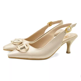 کفش مجلسی زنانه پاشنه‌دار 5 سانت مدل 400948 _ sandal valentino