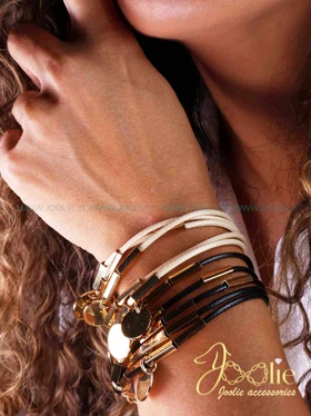 دستبند زنانه طرح طلا مدل سکه کد B2157