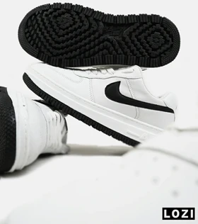 کفش کتانی مردانه و زنانه سفید مشکی نایک NIKE AIR FORCE مدل 2188