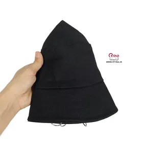 کلاه باکت حلقه دار کتان مدل پیرسینگی