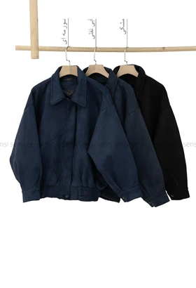 بامبر جلو زیپ جیر پیله کد1004657