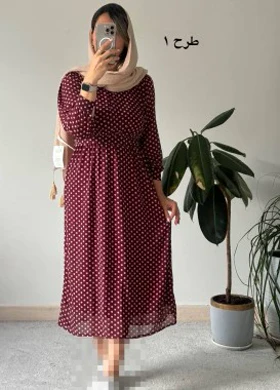 پیراهن حریر ساحلی لادن