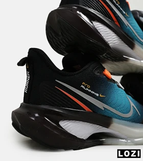 کفش کتانی مردانه و زنانه مشکی صابونی NIKE RUNNING DISK PRO مدل 5612