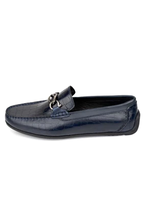 کفش چرم مردانه مدل 6004 سگک حلقه‌ای