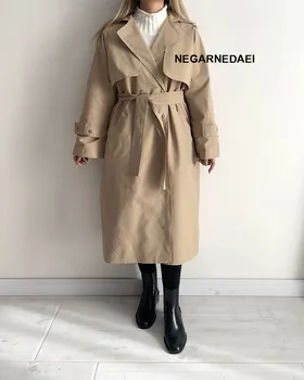 ترنچ کت wet قد بلند ( کرم تیره )