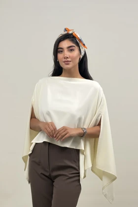 شومیز پانچ رومی ژاکلین (لیمویی)